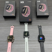 Última venta al por mayor H9 BT Llamada Smartwatch Monitor de ritmo cardíaco Seguimiento DE LA SALUD Deportes Fitness Reloj inteligente