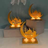 Nouvel arrivage de décorations Eid Mubarak château de lune photophore porte-bougie Ramadan centres de table
