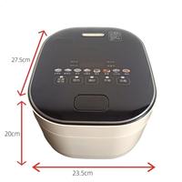 Cuiseur à riz électrique intelligent tactile avec pot intérieur antiadhésif/en céramique de haute qualité comprenant une tasse à mesurer pour un usage domestique
