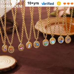 Kalung Hewan Kelinci Berbunga Lukis CAIOOCHE, Kalung PVD, Kalung Baja Anti Karat Lapis Emas 18K, Kalung Custom - Product Image 6