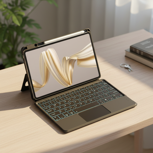 Tastiera Retroilluminata Staccabile per Huawei <span class=keywords><strong>MatePad</strong></span> Pro 12.2 (2024-2025) con Touchpad Integrato e Slot per Penna - Product Image 1
