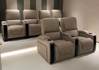 Canapé de cinéma maison personnalisé en cuir, siège inclinable, sièges VIP électriques, fauteuil inclinable électrique