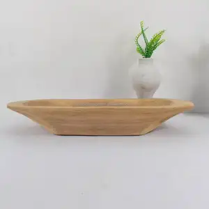 Tray Oval Shape Wooden Home Decoration Wood Tray Fashionable Paulownia Wood Table Accessories Decoration