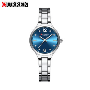 Montre pour femme CURREN 9105, édition limitée, en acier inoxydable, étanche 3 ATM, à quartz, de luxe, style dessin animé, pour affaires, en alliage, étanche - Product Image 1