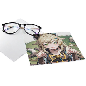 Chiffon de nettoyage premium en microfibre imprimé avec motif graphique anime personnalisé, pour lunettes et écrans portables, vente en gros - Product Image 1