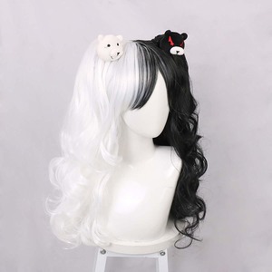 Femmes Anime <span class=keywords><strong>Dangan</strong></span> Demi Noir Demi Blanc Monokuma Perruque GAHC-011 - Product Image 3