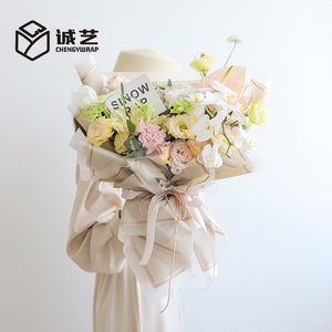 Papier artisanal floral imperméable à l'eau, <span class=keywords><strong>bord</strong></span> doré, impression à chaud, double face, pâte mixte, matière vierge, couleur personnalisée, logo personnalisé - Product Image 2