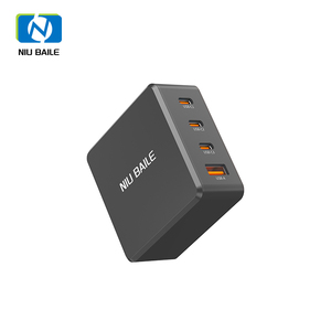 NIUBAILE Chargeur rapide pliable 100W GaN avec <span class=keywords><strong>3</strong></span> ports Type-C et 1 port USB PD/QC3.0/FCP - Compatible avec les téléphones mobiles et les tablettes - Product Image 2