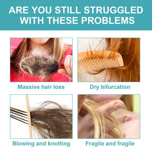 Acondicionador de proteínas para el cabello, hidratante para el cabello, champú nutritivo reparador para cabello seco y dañado, liso - Product Image 3