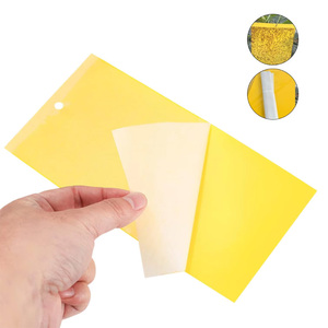 Haierc Pièges jaunes Serres agricoles Contrôle des insectes nuisibles Piège collant jaune extérieur Tableau de colle <span class=keywords><strong>Attrape</strong></span>-insectes - Product Image 1