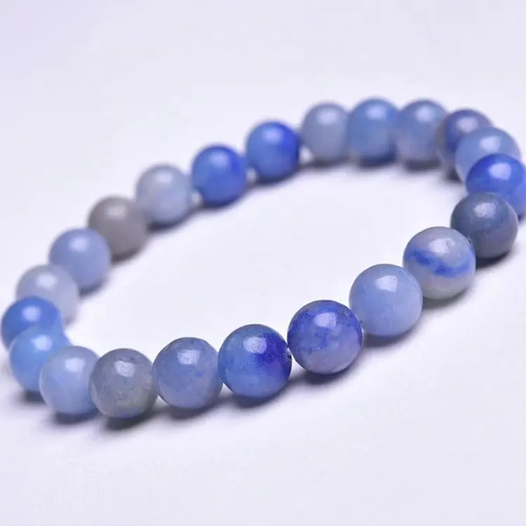 Ready to Ship natural blue aventurine quartz stone high quality healing crystal bracelet