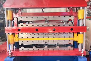 Petit pain en acier de prix bas formant la machine de fabrication de tôle ondulée à trois couches avec certificat CE - Product Image 6