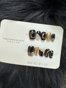 <span class=keywords><strong>Uñas</strong></span> Postizas de Mármol Rosa Hechas a Mano al por Mayor, <span class=keywords><strong>Uñas</strong></span> Personalizadas Reutilizables con <span class=keywords><strong>Flores</strong></span> 3D y Lámina Dorada, Cortas y Cuadradas, <span class=keywords><strong>para</strong></span> Suministros de Salón de <span class=keywords><strong>Uñas</strong></span> - Product Image 4
