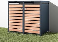 Couvercle de poubelle de stockage de poubelle en métal extérieur robuste avec conception verrouillable pour parcs et espaces publics