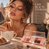 Palette de fards à paupières 11 couleurs multi-finitions, haute pigmentation, mat, scintillant, pailleté, maquillage, marque privée, OEM, ODM, logo personnalisé, cosmétique