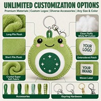 Porte-clés Mascotte Grenouille en Peluche Personnalisé OEM ODM, Jouet Doux en Forme d'Animal, Cadeau Promotionnel, Service de Conception Personnalisée pour Casino