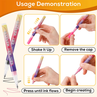 Nouveau stylo marqueur de peinture pour ongles 3D DIY, 12 couleurs, séchage rapide, grande capacité, imperméable, pour dessin, pointillage et graffiti