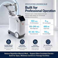 Robot de massage intelligent de qualité commerciale ZCH à tête unique avec garantie d'un an pour les spas et les hôtels