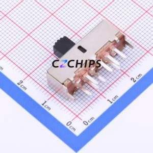 SS-23F07-G060 Slide Switch Through hole Component (THT) Switch Double Pole Double Throw Rectangle Pin Header PC Pin 25mm - Product Image 2