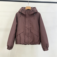 Parka Homme Coupe-vent Respirante Écologique à Capuche Coupe Classique avec Cordon de Serrage à la Taille, Manches Raglan, Poches à Rabat, Légère, Style Urbain