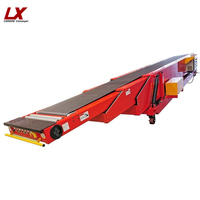 Convoyeur de chargement d'avions Lianxin, chargeur de bagages d'aéroport, quai mobile, équipement de manutention de fret, bande transporteuse PVK de 3,0 mm, vitesse de 10 à 60 m/min