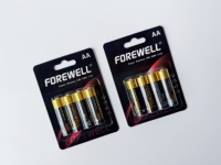 Piles alcalines super puissantes FOREWELL LR6 AA 1,5 V à quatre cartouches, grande capacité, étanches, pour télécommandes (vente en gros)