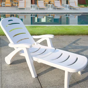 Sillas <span class=keywords><strong>de</strong></span> <span class=keywords><strong>Playa</strong></span> Plegables <span class=keywords><strong>de</strong></span> Plástico, Cómodas Sillas Luna Plegables para Exteriores con Reposabrazos - Product Image 4