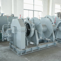 Treuil/guindeau hydraulique en acier approuvé par CCS Conversion de fréquence verticale industrielle de 25 tonnes à couple élevé