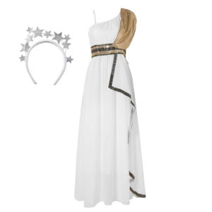 <span class=keywords><strong>Disfraz</strong></span> <span class=keywords><strong>de</strong></span> <span class=keywords><strong>Diosa</strong></span> Griega Blanca para <span class=keywords><strong>Mujer</strong></span>, para Fiestas <span class=keywords><strong>de</strong></span> Halloween, Material <span class=keywords><strong>de</strong></span> Poliéster, Vestido Elegante con Top, Venta al por Mayor - Product Image 1
