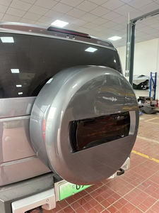 Cubierta de neumático negra completa SUV accesorio Exterior ABS cubierta de <span class=keywords><strong>rueda</strong></span> de <span class=keywords><strong>repuesto</strong></span> cubierta de neumático de compartimento para BYD Formula Leopard <span class=keywords><strong>5</strong></span> - Product Image 4