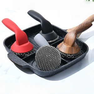 Wholesale 316 Stainless Steel <b>Brush</b> Pot Net Metal Ring for Kitchen, Cleaning Net, Kitchen Gadget <b>Scrubbing</b> - Product Image 3