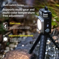 Mini lampe de camping portable, lampe de table 3500LM, lumière d'urgence rechargeable, lampe torche à intensité variable en continu pour le camping et la randonnée