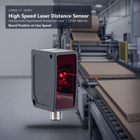 Capteur de distance laser DT35 DTOF 1000Hz 10m pour la détection de position des panneaux sur ligne de production de carton alvéolé, service personnalisé