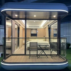 Casa Contenedor Cápsula de Diseño Futurista en Oferta, con Estructura de Acero y Panel Sándwich para Espacio de Dormir en Hoteles Modernos - Product Image 3