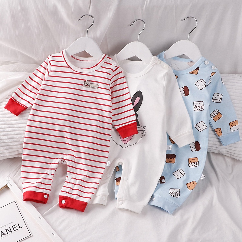 Newborn. baby clothes. 100% Cotton Long Sleeve Spring Baby Cute Cartoon Rompers Soft Infant baby girl jumpsuits