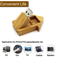 Flashdisk Kayu Bentuk Kustom Grosir OEM untuk Hadiah Bisnis Memory Stick 32GB 64GB 128GB Pen Drive