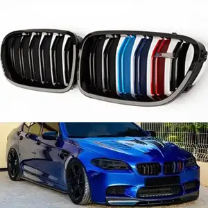 Car Grill Kidney Grill For BMW 2 3 4 5 7 8 Single Line Slats Mesh Front Bumper Grille