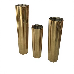 Modern Home Decor Wedding Large Outdoor Planters Art Deco Tall Flower <b>Vase</b> Steel Tree Pots Made From Stainless PVD Plating <b>Vase</b> - Product Image 1