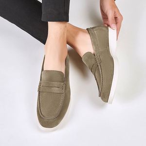 Comfy Moccasins Men's Slip on Loafers Preppy Lightweight Breathable Comfort Outdoor <b>Flats</b> Non Slip Driving Casual Walking Shoes - Product Image 5