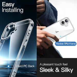 <span class=keywords><strong>5</strong></span> trong 1 combo Defender rõ ràng TPU PC trường hợp khó khăn với 2 gói Tempered Glass Máy ảnh ống kính bảo vệ màn hình cho <span class=keywords><strong>iPhone</strong></span> 15 16 17 Pro Max - Product Image 4