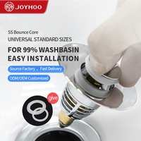Nuevo Filtro de Desagüe Pop-up con Núcleo Rebotador, Recolector de Cabello, Colador de Fregadero, Tapón de Bañera, Accesorios de Baño Modernos Blancos