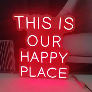 Letrero de Neón LED Decorativo para el Hogar, Letrero de Neón de Silicona de PVC, Letra Acrílica Rosa, Letrero de Neón Personalizado con la Palabra Amor - Product Image 5