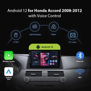 Touch Screen Universal Multimedia 2 Din 9 Inch Audio Stereo Android 12 Car Radio 2+32g for Honda accord
