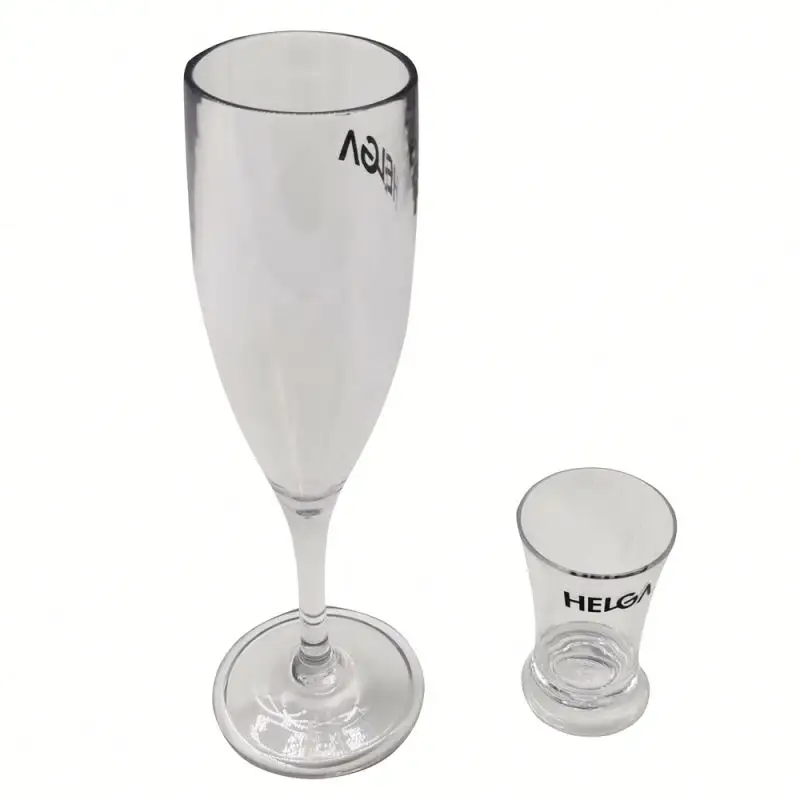 Copas de cristal transparente para fiesta, copas de champán resistentes a roturas, precio bajo, 190ml