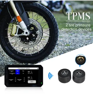 SUNWAYI 5" Motorcycle GPS Navigator Wireless Waterproof CarPlay Android Auto 1080P Cameras With Tire Pressure Screen Carplay