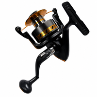 Moulinet de pêche spinning taille 7000 grande capacité rapport de réduction 4.1 bobine en aluminium 3 roulements à billes eau salée surf bateau vente en gros