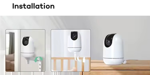 Monitor Audio Video per Bambini Smart WiFi 2.4GHz con Rilevamento del Movimento e Visione Notturna, Schermo HD 5 Pollici 720P 1080P, Telecamera di Sicurezza Domestica - Product Image 3