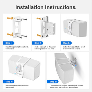 Loa Treo Tường Phù Hợp Cho <span class=keywords><strong>Sonos</strong></span> <span class=keywords><strong>Play</strong></span> <span class=keywords><strong>5</strong></span> Gen 2 Nhiều Điều Chỉnh Giá Đỡ Phù Hợp Cho <span class=keywords><strong>Sonos</strong></span> <span class=keywords><strong>Play</strong></span>:<span class=keywords><strong>5</strong></span> Loa, Trắng - Product Image 6