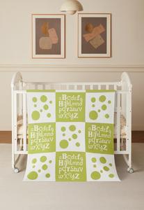 <span class=keywords><strong>Couverture</strong></span> pour bébé en tricot écologique Magic Green avec motif à pois, légère et respirante, pour nouveau-né - Product Image 2