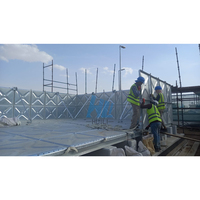Estructura de Acero Galvanizado por Inmersión en Caliente para Tanque de Agua, Tanques HDG de Gran Capacidad para Acuicultura, Riego y Agricultura, 400 Galones, 1 Año
